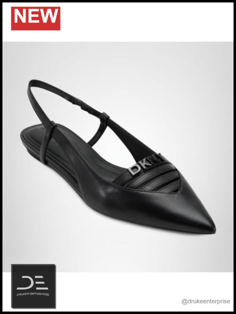Mikado Pointed Toe Slingback Ballet Flats Cushioned Insole